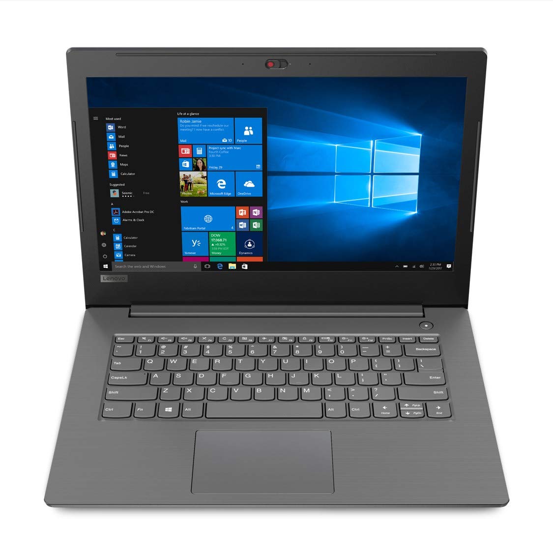Refurbished) Lenovo V330 Intel Core i3 8th Gen 14 inch HD Thin and Light Laptop (8 GB RAM/ 256 GB SSD/DOS/Grey/ 1.70 kg)