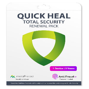 Quick Heal Total Security Renewal Pack 1 User |3 Year's (Email Delivery)