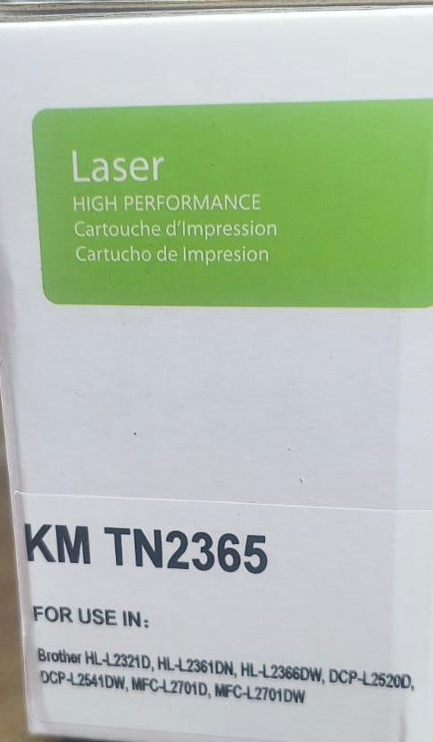 Compatible Brother Toner 2365   Compatible with HL-L2321D HL-L2361DN 2366DW DCP-L2520D DCP-L2541DW MFC-L2701D and MFC-L2701DW