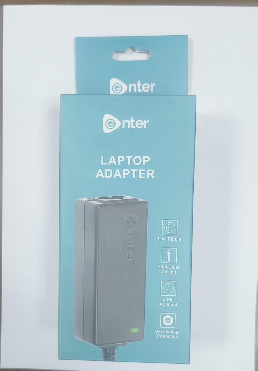 Enter laptop ADOPTER 65W,19.5V/3.5(HP LAPTOP- BLUE PIN